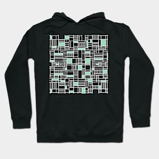 Map Lines Mint Green B Hoodie